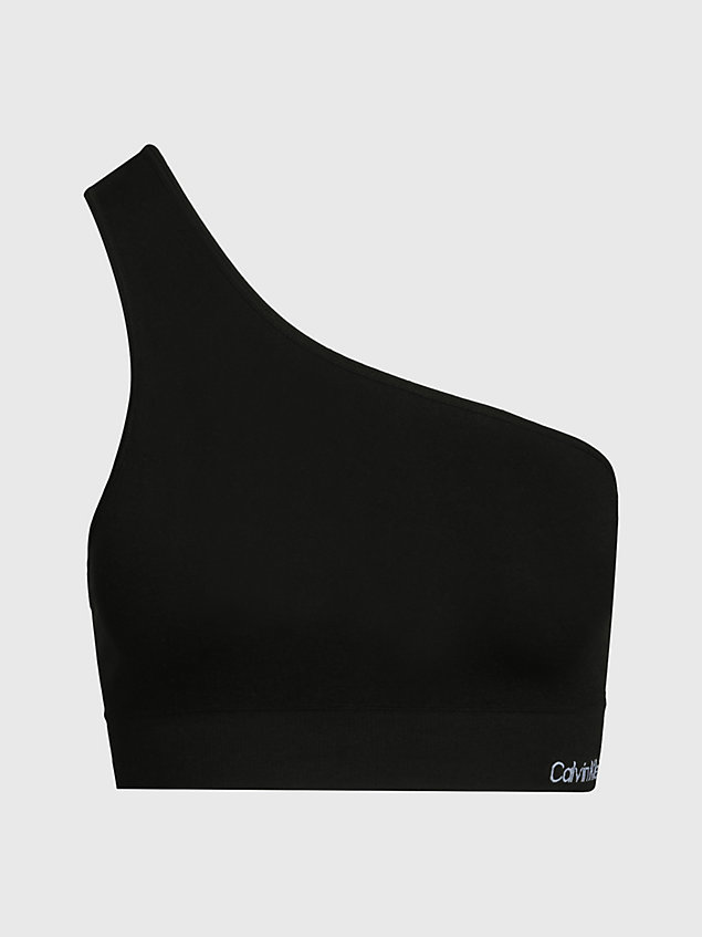 haut de bikini asymétrique - ck meta essentials black pour femmes calvin klein