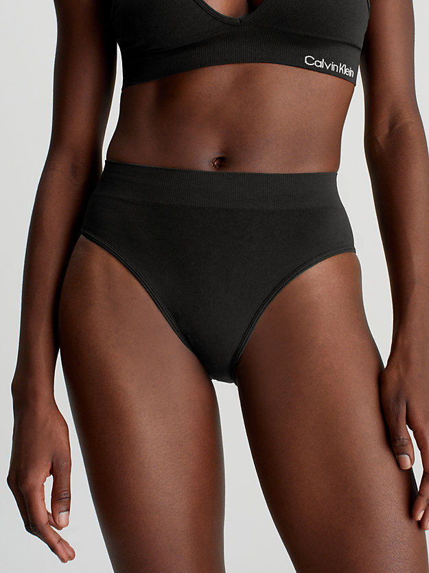 pvh black bikinibroekje - ck meta essentials voor dames - calvin klein