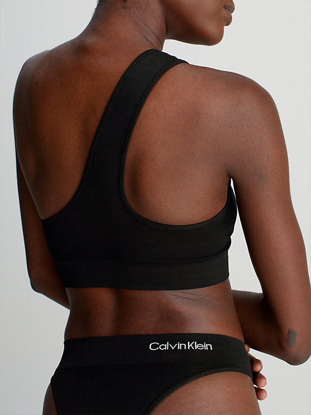 pvh black high waisted bikini bottoms - ck meta essentials for women calvin klein