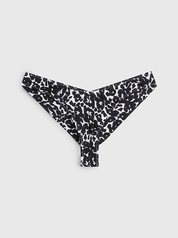 ck leopard black aop brazilian bikinibroekjes - ck leopard voor dames - calvin klein