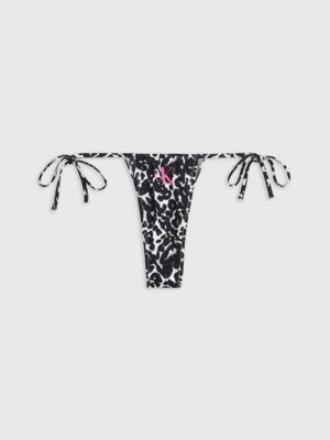 Tie Side Bikini Bottoms Ck Leopard Calvin Klein® Kw0kw023200gj