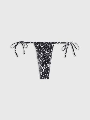 Tie Side Bikini Bottoms Ck Leopard Calvin Klein® Kw0kw023200gj