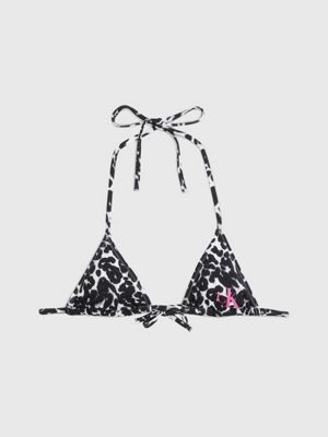 Calvin Klein 14AUS /10US Bikini Triangle Top & Calvin Klein Tie Side Tanga  Black