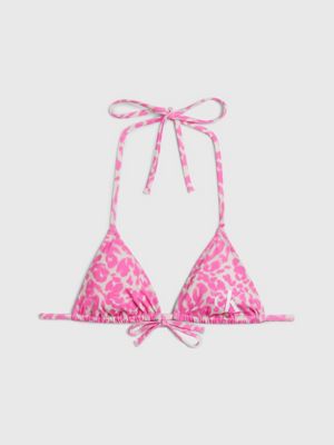 CALVIN KLEIN UNDERWEAR TRIANGOLO BIKINI LOGATO Woman Royal pink