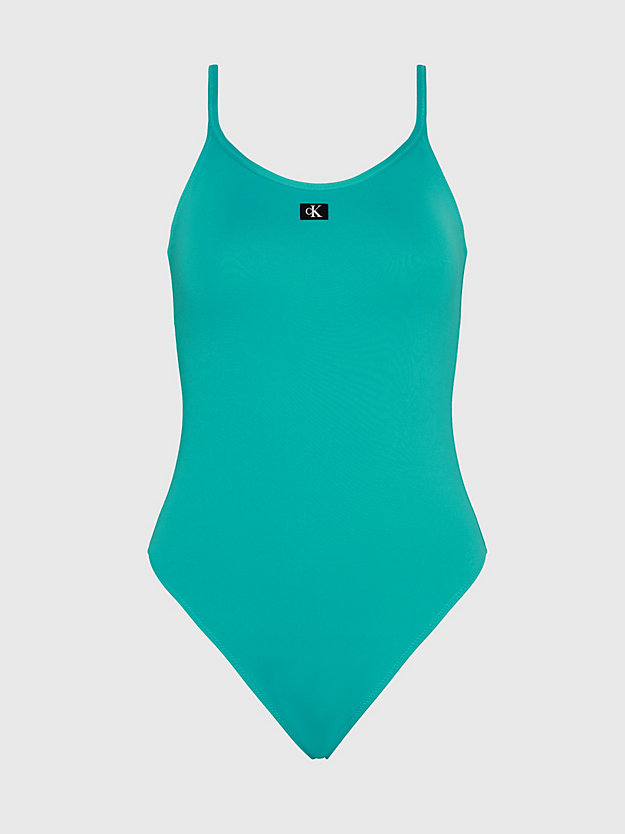 blue ocean swimsuit - ck monogram for women calvin klein