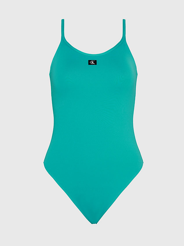 blue strój kąpielowy - ck monogram dla kobiety - calvin klein