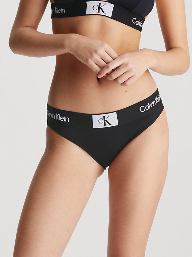 pvh black bikini bottoms - ck96 for women calvin klein
