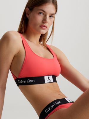 Coral calvin best sale klein bralette