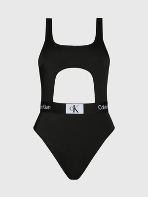 Calvin Klein Swimwear ONE SHOULDER BRALETTE - Bikini top - bold