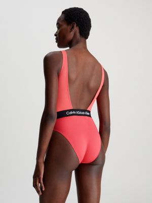 Calvin klein swimsuit red best sale