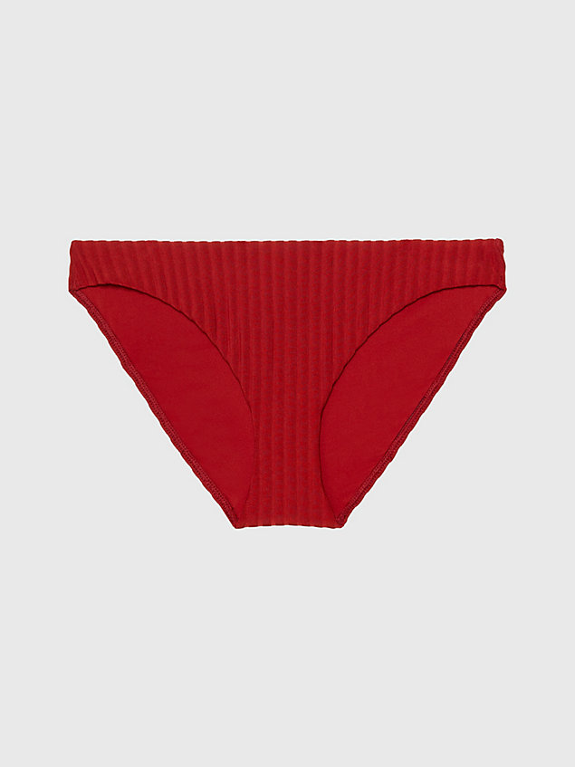 red bikini bottoms - archive rib for women calvin klein