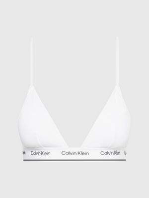 white triangle bikini top - ck meta legacy for women calvin klein