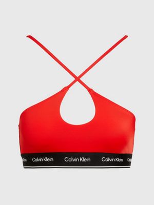 Calvin Klein Women Bralette Top Swimwear, RUStic Red, X-Small price in  Saudi Arabia,  Saudi Arabia