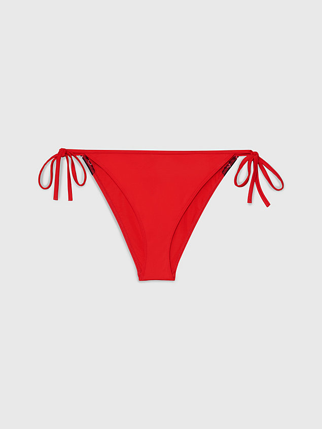red tie side bikini bottoms - ck meta legacy for women calvin klein