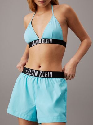 blue punch beach shorts - intense power for women calvin klein