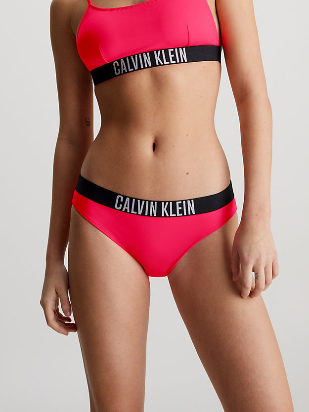 partes de abajo del bikini - intense power signal red de mujeres calvin klein