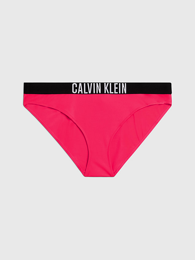 bas de bikini - intense power red pour femmes calvin klein