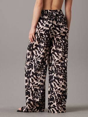 Printed Cotton Beach Pants Calvin Klein KW0KW025200GM