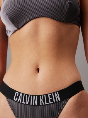 pvh black brazilian bikini bottoms - intense power for women calvin klein