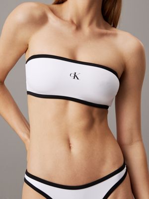 Bandeau Bikini Top CK Monogram Calvin Klein KW0KW02631YCD