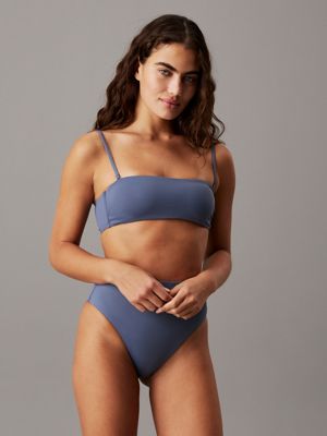 grisaille high waisted bikini bottoms - ck essentials for women calvin klein