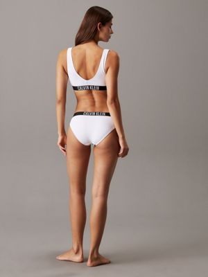 brilliant white bralette bikini top - intense power for women calvin klein