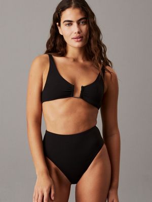 black triangle bikini top - ck wire for women calvin klein