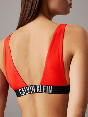 flaming chili bralette bikini top - intense power for women calvin klein