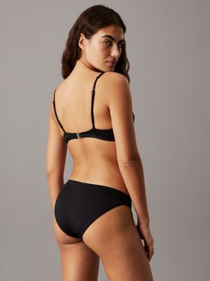 pvh black triangle bikini top - ck essentials for women calvin klein