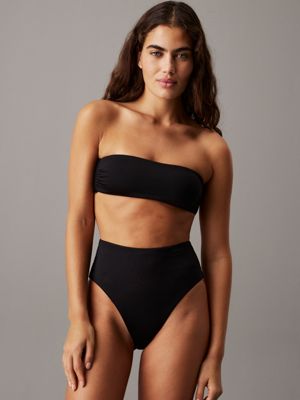 black bandeau bikini top - ck essentials for women calvin klein