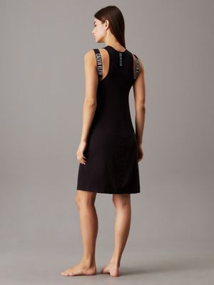 pvh black beach tank dress - intense power for women calvin klein