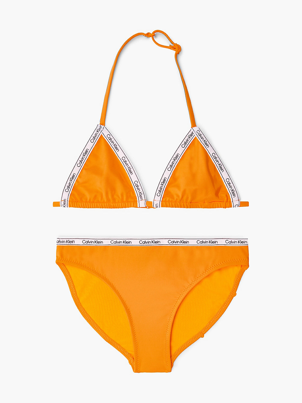 MANGO ORANGE Bikini-Set Mit Triangel-Top Für Mädchen - Logo Tape undefined Maedchen Calvin Klein