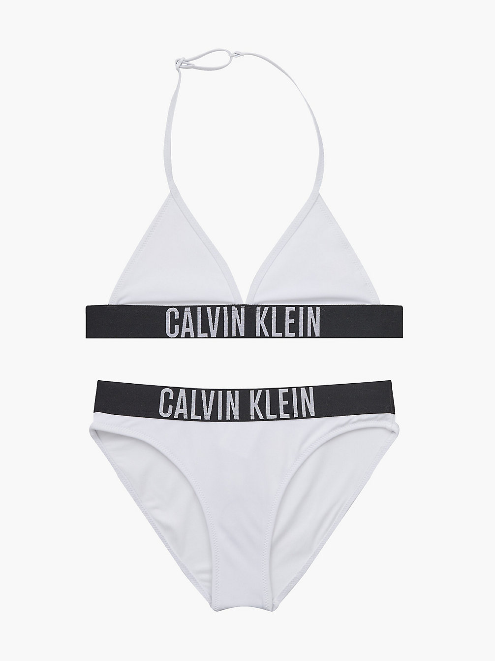 PVH CLASSIC WHITE Girls Triangle Bikini Set - Intense Power undefined girls Calvin Klein