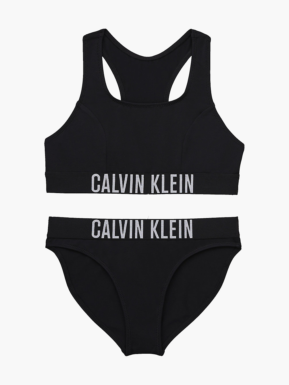PVH BLACK Girls Bralette Bikini Set - Intense Power undefined girls Calvin Klein