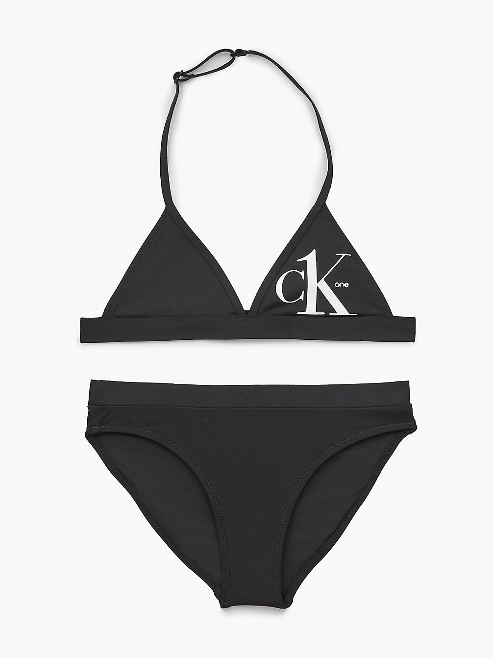 PVH BLACK Girls Triangle Bikini Set - CK One undefined girls Calvin Klein