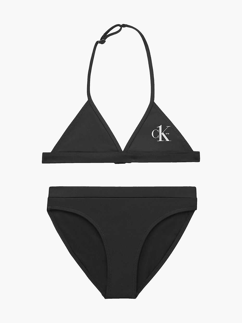 PVH BLACK Girls Triangle Bikini Set - CK One undefined girls Calvin Klein