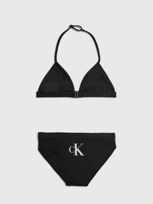intencional información comprar Bikini de triángulo para niña - CK Monogram Calvin Klein® | KY0KY00028BEH
