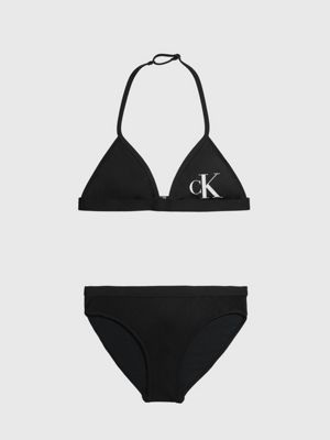 Girls Triangle Bikini Set - CK Monogram Calvin Klein® | KY0KY00028BEH