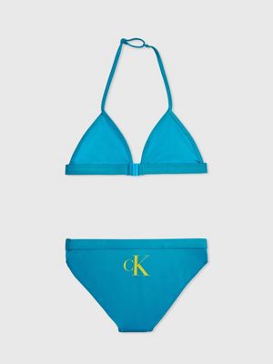 Girls Triangle Bikini Set CK Monogram Calvin Klein KY0KY00028CVZ