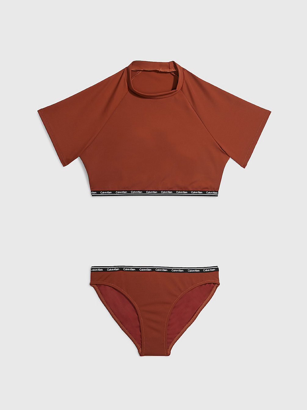Conjunto Con Camiseta Protectora Para Niña - Logo Tape > SIERRA RED > undefined nina > Calvin Klein