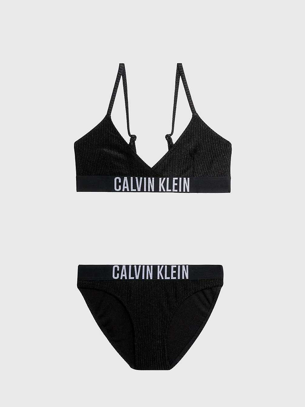 PVH BLACK > Dziewczęcy Strój Kąpielowy Bikini Z Trójkątnymi Miseczkami - Intense Power > undefined girls - Calvin Klein