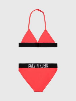 Red calvin klein bikini hot sale set