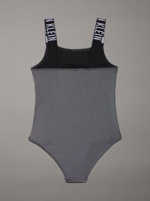 pvh black girls swimsuit - intense power for girls calvin klein jeans