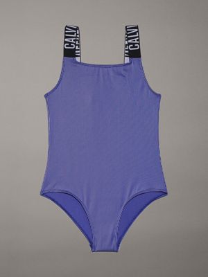 blue girls swimsuit - intense power for girls calvin klein jeans