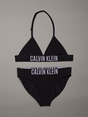 black girls triangle bikini set - intense power for girls calvin klein jeans