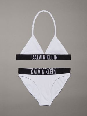 white girls triangle bikini set - intense power for girls calvin klein jeans