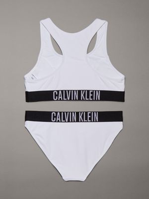 brilliant white girls bralette bikini set - intense power for girls calvin klein jeans