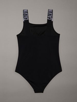 pvh black girls swimsuit - intense power for girls calvin klein jeans