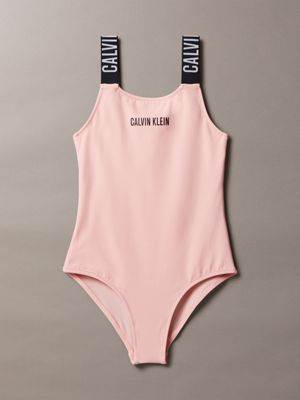 pink girls swimsuit - intense power for girls calvin klein jeans