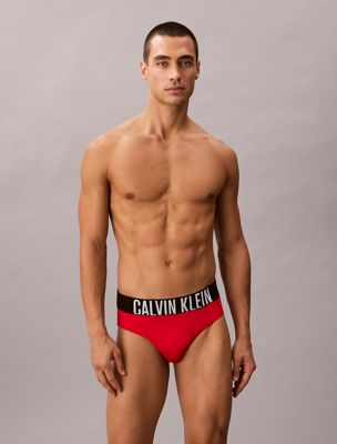 red badeslips - intense power für herren - calvin klein